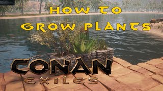 Conan Exiles  How to grow plants and make compost [upl. by Sillsby]