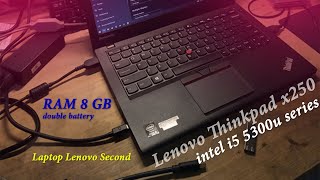 Unbox Laptop Second  Thinkpad X250  i5 5300u Series  No BackLit no finger [upl. by Asirrom936]