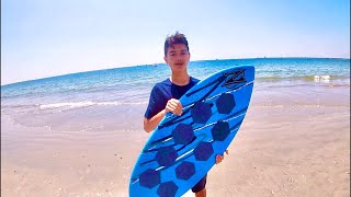 How To Skimboard  Wave Riding amp Flatland Beginner Tutorial [upl. by Atsirt]