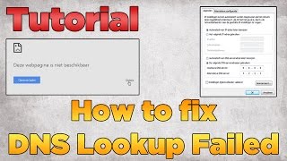 How to fix DNS Lookup Failed  Tutorial 2015 Windows [upl. by Jaimie936]