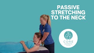 Passive Stretching of the Neck  In massage stretching [upl. by Limaj22]