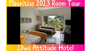 Room Tour  Zilwa Attitude Hotel Mauritius 2023 [upl. by Virgie]