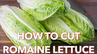 Quick Tip How To Cut Romaine Lettuce  Natashas Kitchen [upl. by Kliman]