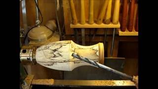 41 Woodturning a Spalted Oak Vase Part 1 [upl. by Ethelda]