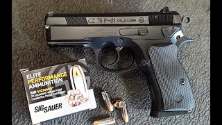 CZ 75 P01  Shooting amp Reviewing This Compact Pistol [upl. by Nylzzaj]