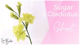 Sugar Gladiolus Demo ⎸Making a Gumpaste Gladiola Sneak Peak ⎸Youtubeshorts shorts [upl. by Robson118]