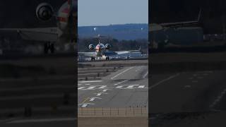 American Airlines CRJ700 Landing at Manchester Boston avgeek landing americanairlines [upl. by Kavanaugh]