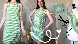 Easy Aline Summer Dress Sewing Tutorial for Beginners From Scratch  Make Your Own Dress Pattern [upl. by Magnolia215]