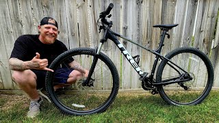 I Bought A New Mountain Bike  Trek Marlin 4 First Ride [upl. by Nosro]