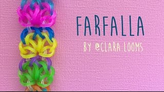 rainbow loom bands Farfalle by claralooms [upl. by Arahas]