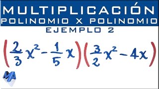 Multiplicación de expresiones algebraicas  Polinomio por polinomio  Ejemplo 2 [upl. by Frasquito]