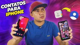 Como TRANSFERIR CONTATOS do ANDROID para o IPHONE Resolvido [upl. by Yniar]