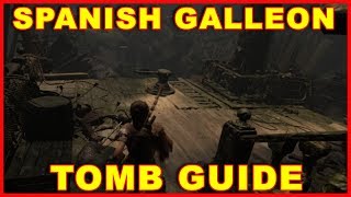 Shadow of the Tomb Raider Cenote Tomb Guide Spanish Galleon [upl. by Oironoh]