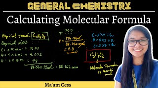 Calculating Molecular Formula  Learn Chemistry with Maam Cess [upl. by Attenwahs591]