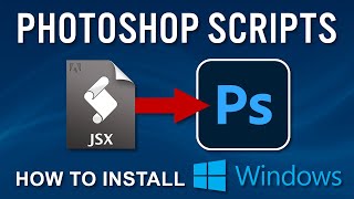 Photoshop Scripts How to Install Windows [upl. by Collette749]