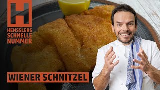 Schnelles Wiener Schnitzel Rezept von Steffen Henssler [upl. by Filipe]