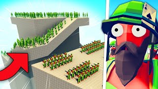 Zombie Fortress VS VIETNAM INFANTRY Battle  Totally Accurate Battle Simulator [upl. by Odlaumor696]