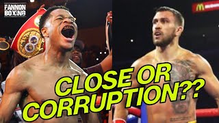 ROBBERY DEVON HANEY EXPOSED IN VASYL LOMACHENKO FIGHT WAS IS A ROBBERY OR JUST A CLOSE FIGHT [upl. by Wren]