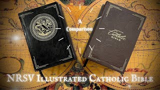 Cowhide vs Leathersoft NRSVCE Illustrated Catholic Bible [upl. by Anastassia]