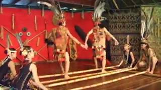 Monsopiad Kadazan Traditional Fast Bamboo Dance [upl. by Atinele692]