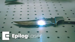 Laser Quick Tip Custom Engraving a Knife Blade with a Galvo Fiber Laser [upl. by Eladal]