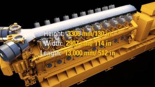 Caterpillar Electric Power 10MW GCM34 Natural Gas Engine [upl. by Michal284]