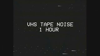 Relaxing VHS VCR Tape Hiss 1 Hour Analog Cassette Buzz Noise Better Sleep Nostalgic Internet Video [upl. by Keithley]