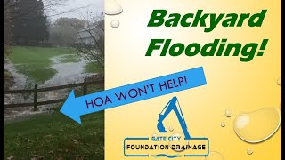 Restoring a Drainage Ditch to solve backyard flooding [upl. by Pansie]