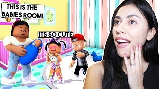 DECORATING THE BABYS BEDROOM  Roblox Roleplay  Bloxburg [upl. by Qooraf3]