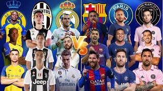 Legendary VS🔥 Ronaldos Teams 🆚 Messis Teams 💪😱 Neymar Mbappe Benzema Suarez Bal🔥 [upl. by Riti]