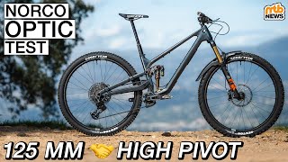 NORCO OPTIC im Test High Pivot mit nur 125 mm 🤯  TrailBikeTest 2024 [upl. by Otes]