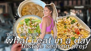 FULL DAY OF EATING 1900 CALORIES  Tips to manage the festive season [upl. by Nitsed812]