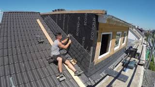 Dachdecker  Gaubenwange verschiefern Timelapse [upl. by Wolfson]