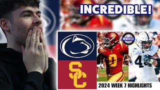 BRITS React to 4 Penn State vs USC INCREDIBLE  Full Game Highlights [upl. by Rue422]