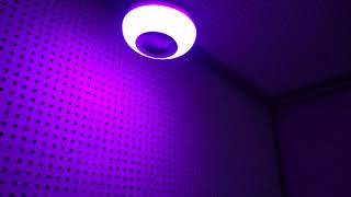 Lampada caixa de som musica luz led colorida bluetooth top de linha [upl. by Matti]