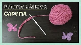 Puntos básicos cadena o cadeneta chain stitch AMIGURUMI tejido crochet [upl. by Nnalorac287]