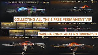 COLLECTING ALL THE 5 FREE PERMANENT VIP IN CROSSFIRE PH [upl. by Alleira]