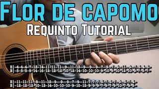 Flor de Capomo  Requinto  Intro Tutorial de Guitarra  Carlos y Jose  TABS [upl. by Aivato]