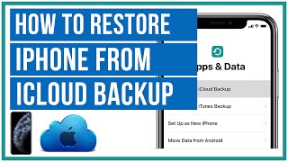 How To Restore iPhone From An iCloud Backup  Full Tutorial [upl. by Neelrac]