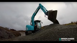 Kobelco SK75SR7 with SMP ST10 [upl. by Aleyak]