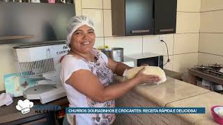 Churros douradinhos e crocantes Receita rápida e deliciosa [upl. by Thornie501]