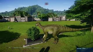 Jurassic World Evolution Modified Deinonychus vs Iguanadon [upl. by Anoo472]