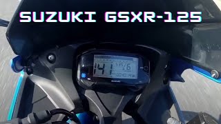 Suzuki GSXR125 Top speed Vmax [upl. by Kolnick576]