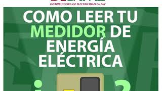 ¿Cómo leer tu medidor de energía eléctrica [upl. by Owades]