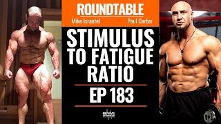 183 Stimulus to Fatigue Ratio w Mike Israetel amp Paul Carter [upl. by Lexerd]