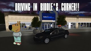 DRIVING IN BIDDLES CORNER  ROBLOX  ME Biddles Corner [upl. by Davidson]