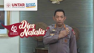 Sambutan Kapolri dalam Dies Natalis ke62 Untar Jakarta  1 Oktober 2021 [upl. by Noira520]