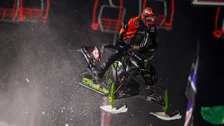 Tucker Hibbert 2018 Iowa Snocross National [upl. by Rufus]