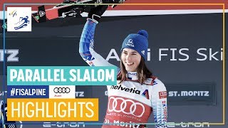 Womens Parallel Slalom  St Moritz  Highlights  FIS Alpine [upl. by Anerat]