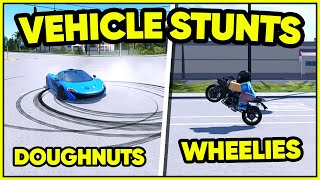 How to do VEHICLE STUNTS in Southwest Florida Wheelies Doughnuts [upl. by Aerdnu]